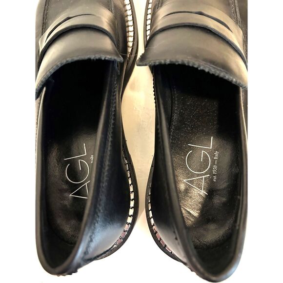 AGL Sirena Penny Loafer In Black - Size 38 - NWOT - Picture 2 of 8
